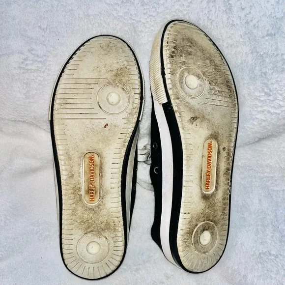 Harley-Davidson Black and White Sneakers sz 9 - Picture 7 of 8